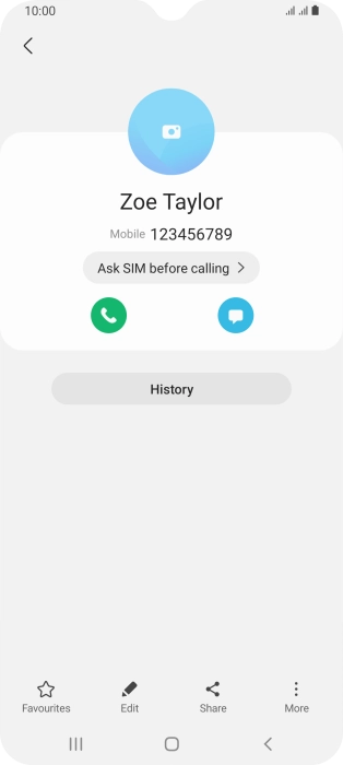 Press the Home key to return to the home screen.