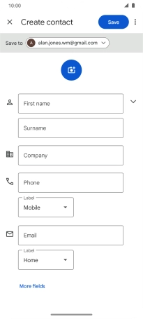 Press the drop down list next to 