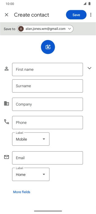 Press the drop down list next to 