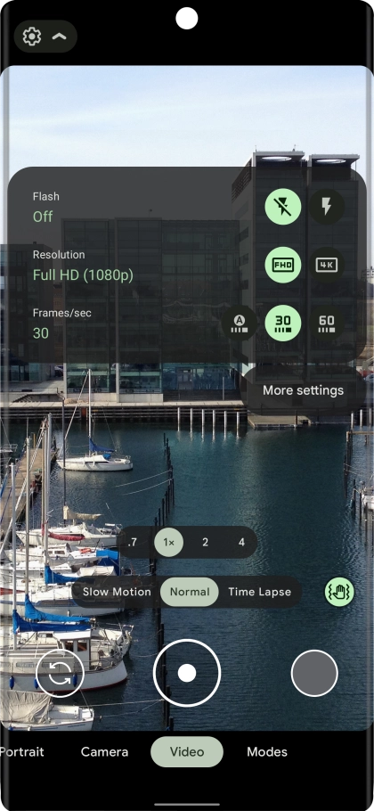 Press the required setting next to Press the required setting next to