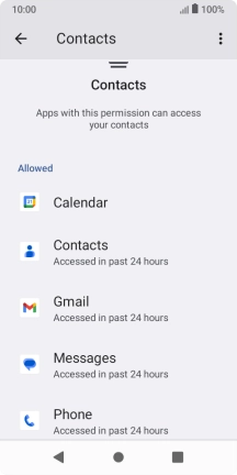 Press the required app.