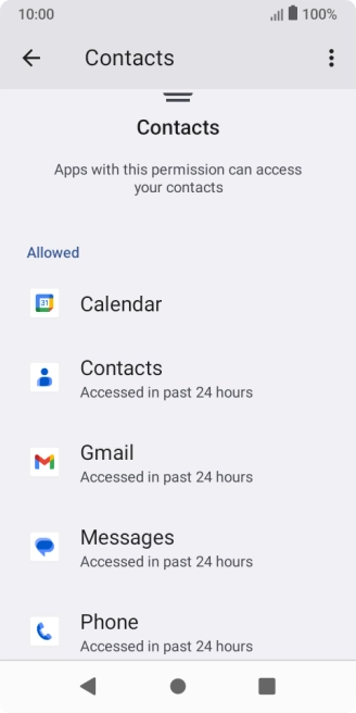 Press the required app.