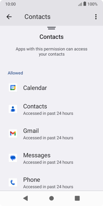 Press the required app.