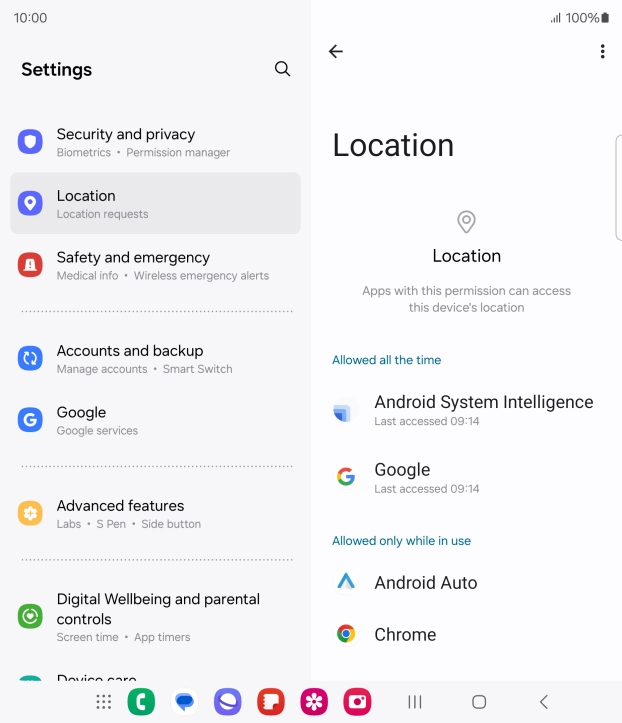 Press the required app.