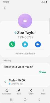 Press the Home key to return to the home screen.