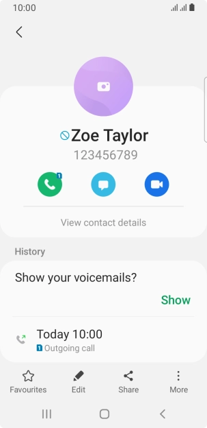 Press the Home key to return to the home screen.