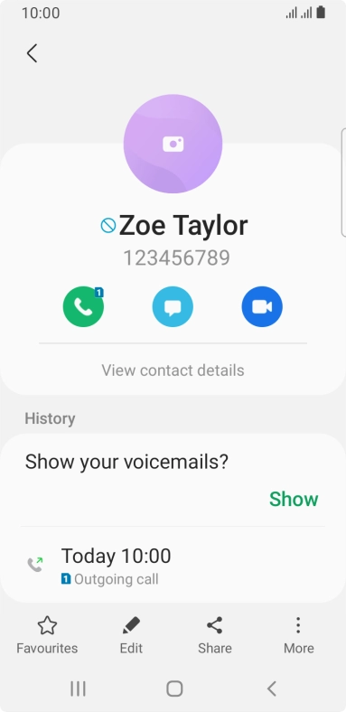 Press the Home key to return to the home screen.