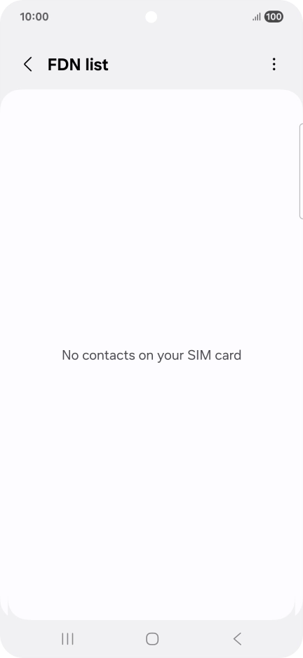 Press the menu icon.