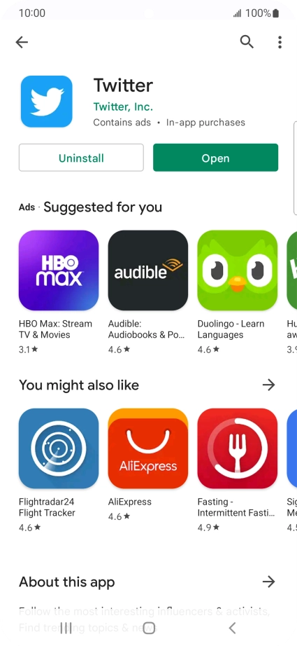 Press the Home key to return to the home screen.