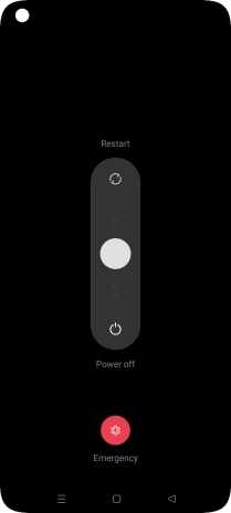 Press and drag the circle downwards.