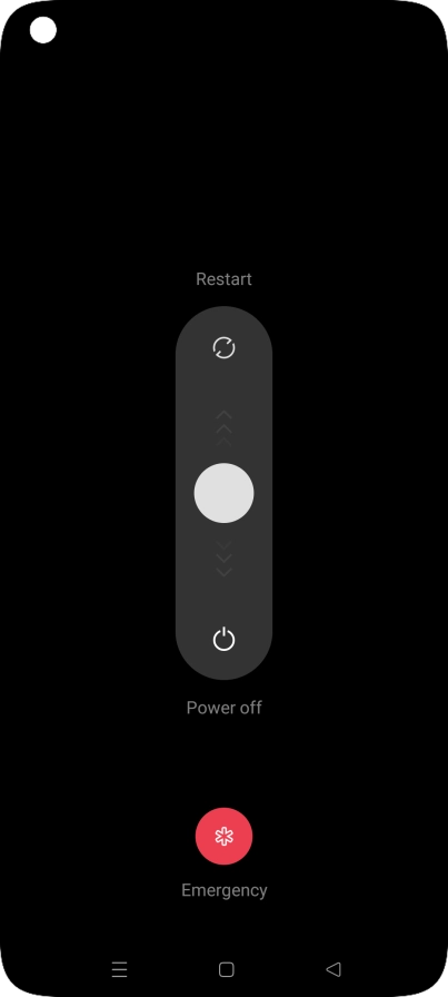 Press and drag the circle downwards.