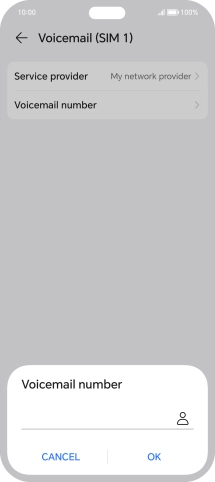 Key in +447836121121 and press OK.