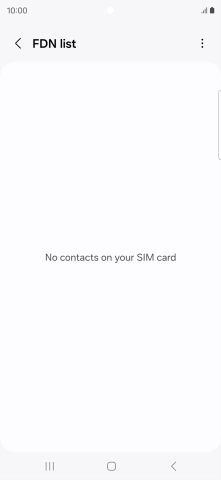 Press the menu icon.