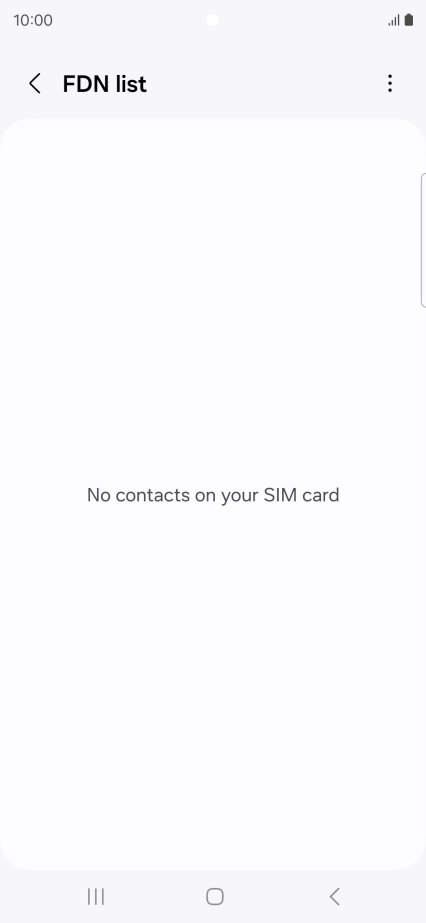 Press the menu icon.