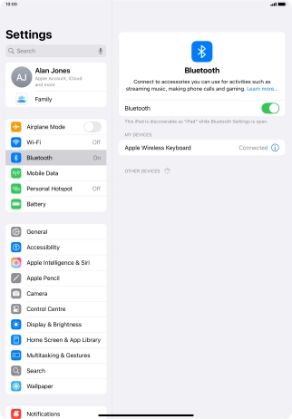 Slide your finger upwards starting from the bottom of the screen to return to the home screen.