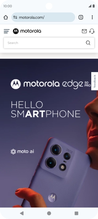 Press the profile icon.