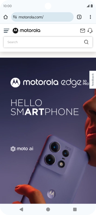 Press the profile icon.