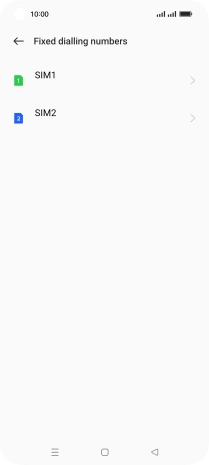 Press the required SIM. Press the required SIM.