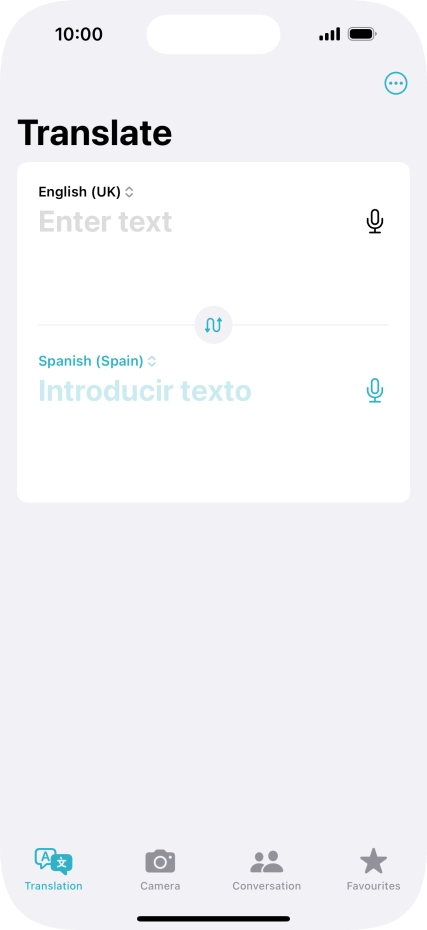 Press the first drop down list.
