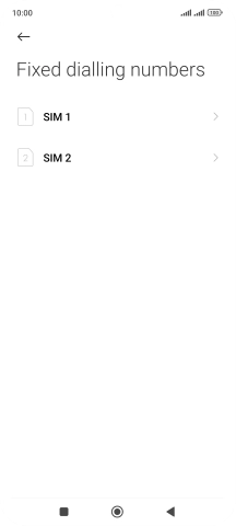 Press the required SIM.
