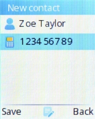 Press the Left selection key.