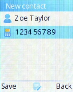 Press the Left selection key.