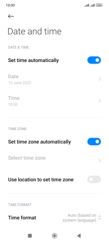 Press the Home key to return to the home screen.