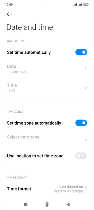 Press the Home key to return to the home screen.