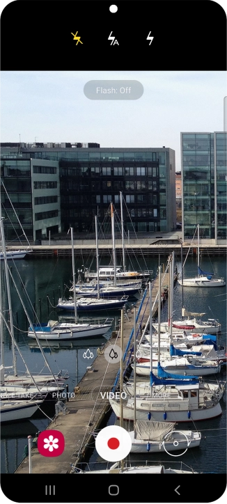 Press the required setting.