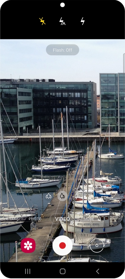 Press the required setting.