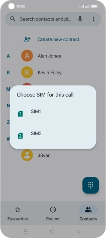 Press the required SIM and follow the instructions to listen to your messages. Press the required SIM and follow the instructions to listen to your messages.