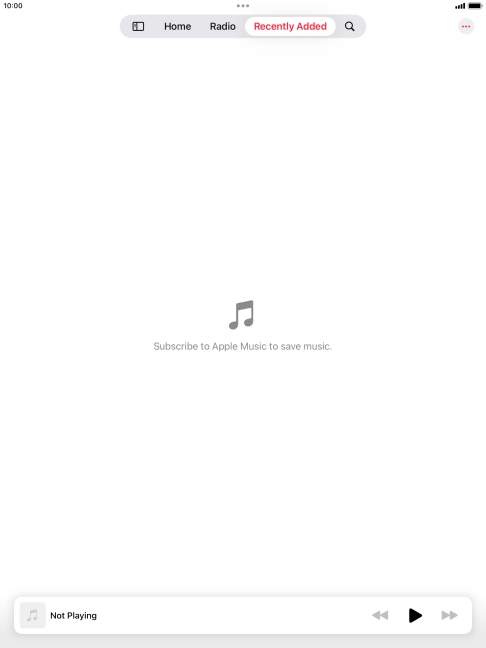 Press the iPad icon.