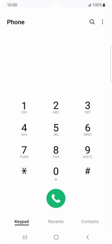 Press the menu icon.