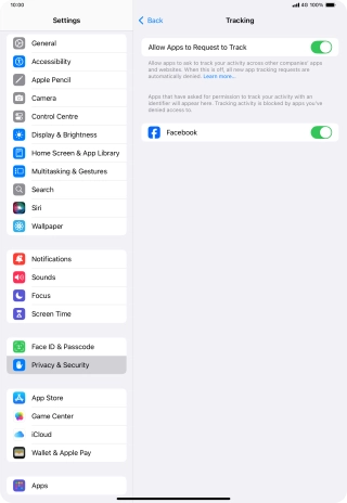 Press the indicator next to Press the indicator next to