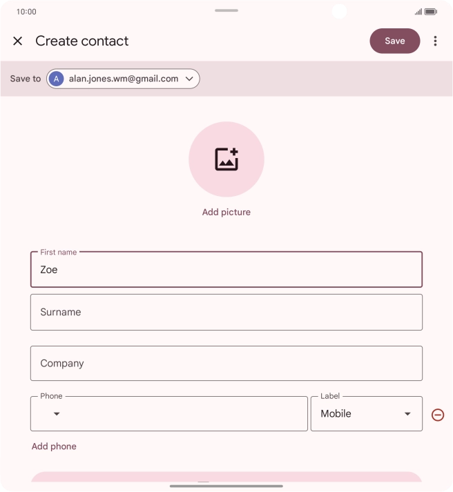Press Surname and key in the required last name.