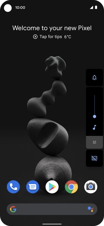 Press the sound mode icon the necessary number of times to turn silent mode on or off.