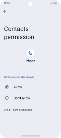 Press the required setting. Press the required setting.