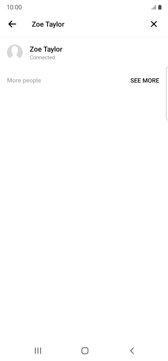 Press the required contact.