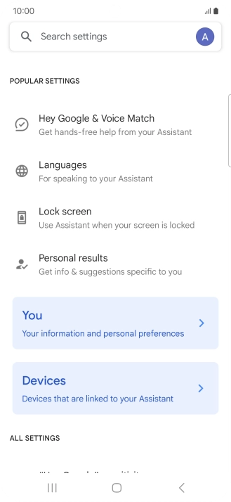 Press Hey Google & Voice Match.