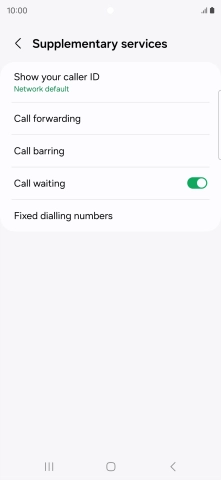 Press Call forwarding.
