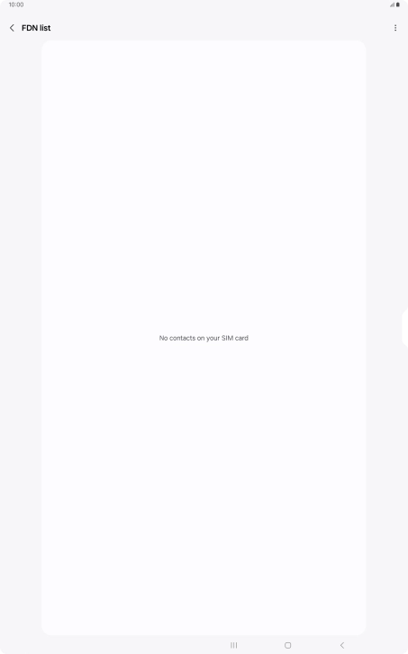 Press the menu icon.