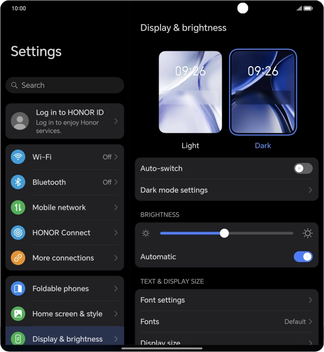 Press the indicator next to Press the indicator next to