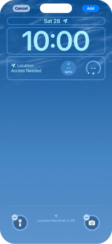 To customise the way the lock screen date is displayed, press the date widget and follow the instructions on the screen to select the required widget display mode. To customise the way the lock screen date is displayed, press the date widget and follow the instructions on the screen to select the required widget display mode.