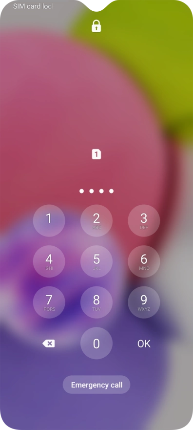 If you're asked to key in your PIN, do so and press OK.