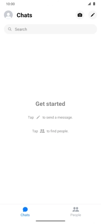 Press the new message icon.