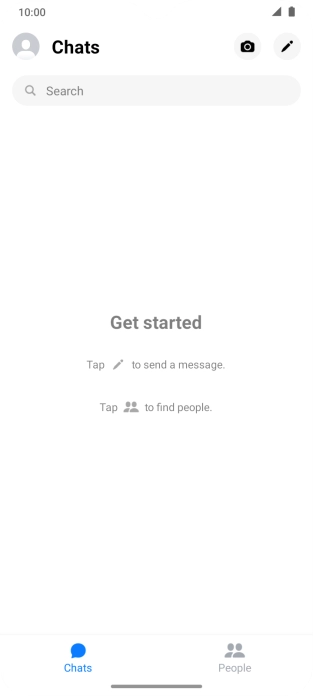 Press the new message icon.