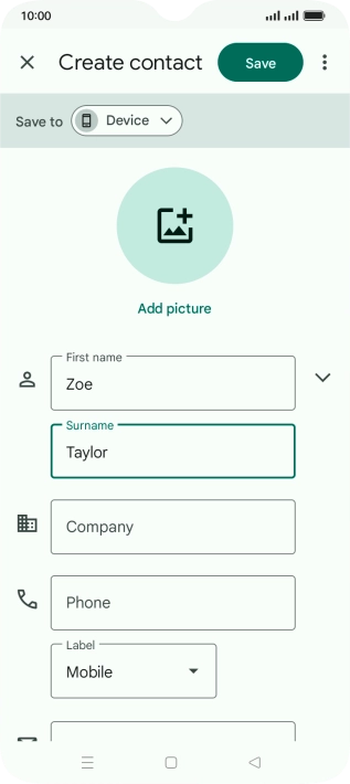 Press Phone and key in the required phone number.
