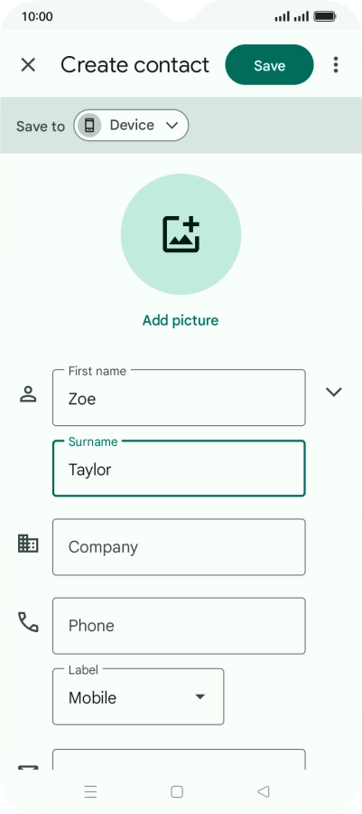 Press Phone and key in the required phone number.