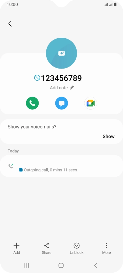 Press the Home key to return to the home screen.