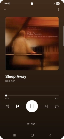 Press arrow right to go to the next audio file.